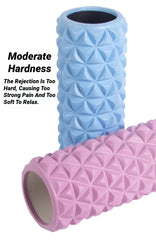 3D EVA foam hollow massage roller for yoga, muscle therapy, and sports rehabilitation.