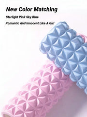 3D EVA foam hollow massage roller for yoga, muscle therapy, and sports rehabilitation.