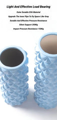 3D EVA foam hollow massage roller for yoga, muscle therapy, and sports rehabilitation.