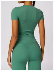 Women’s Slim Fit Sports Top – Breathable, Flexible & Workout Ready