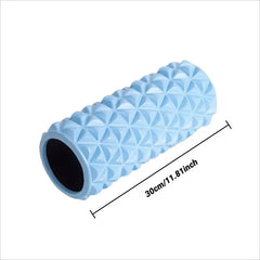 3D EVA foam hollow massage roller for yoga, muscle therapy, and sports rehabilitation.