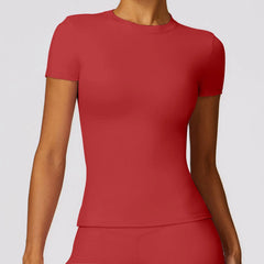 Women’s Slim Fit Sports Top – Breathable, Flexible & Workout Ready