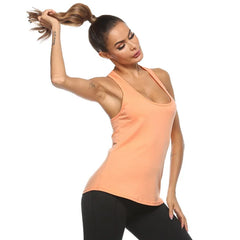 Women’s Backless Quick-Dry Yoga Tank Top – Sleeveless Sports Gym Shirt
