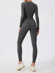 Women’s long sleeve sports shirt, gym fitness yoga top