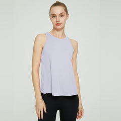 Racerback Tank Top: Quick-dry, breathable shirt for yoga and workouts.