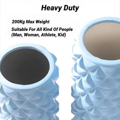 3D EVA foam hollow massage roller for yoga, muscle therapy, and sports rehabilitation.