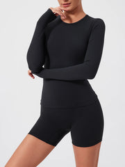 Women’s long sleeve sports shirt, gym fitness yoga top