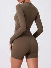 Women’s long sleeve sports shirt, gym fitness yoga top