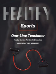 5-level resistance bands with handles for home workout, strength training, and full-body fitness exercises.