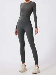 Women’s long sleeve sports shirt, gym fitness yoga top