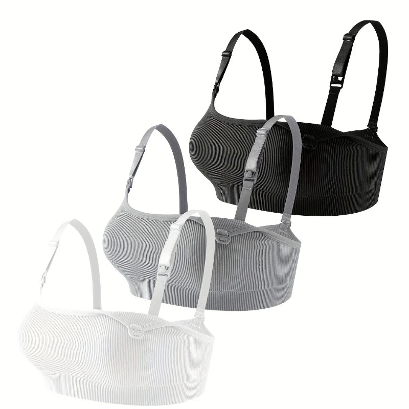 3-Pack Front Open Nursing Bras | Comfortable Pregnancy Underwear | Befit
