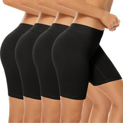 4PCS Anti-Chafing Boxer Briefs | High-Waisted Cotton Shorts | Befit