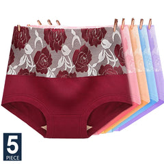 5Pcs Women's High-Waist Body Shaper | Breathable Cotton Underpants | Befit