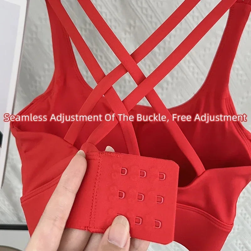 Cross Back Sports Bra | Shockproof Gym & Pilates Vest | Befit