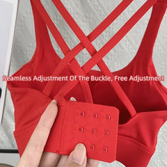Cross Back Sports Bra | Shockproof Gym & Pilates Vest | Befit