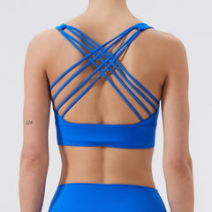 Crossing Back Yoga Sports Bra | Women's Gym & Fitness Vest | Befit