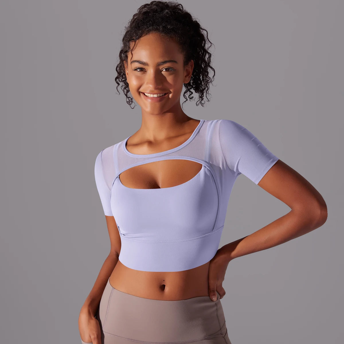 Double Layer Yoga Tank Top | Short Sleeve Sports Bra | Befit