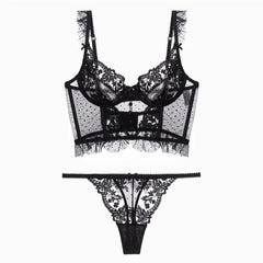 French Ultra-Fine Lace Bra Set | Transparent Embroidery Lingerie | Befit
