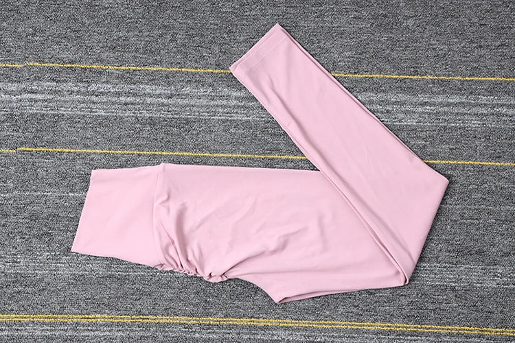 SOISOU Nylon Gym Yoga Pants Women Leggings For Fitness High Waist Long Pants Women Hip Push UP Tights Women Clothing 2 Types
