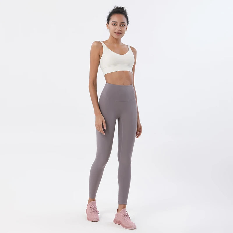SOISOU Nylon Tracksuits Women's Yoga Set Sports Suit Gym Fitness Bra Leggings Women Lounge Wear Crop Tops Sexy 18 Colors