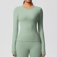 Long Sleeve Gym Workout Top | Women's Breathable Sports Top | Befit