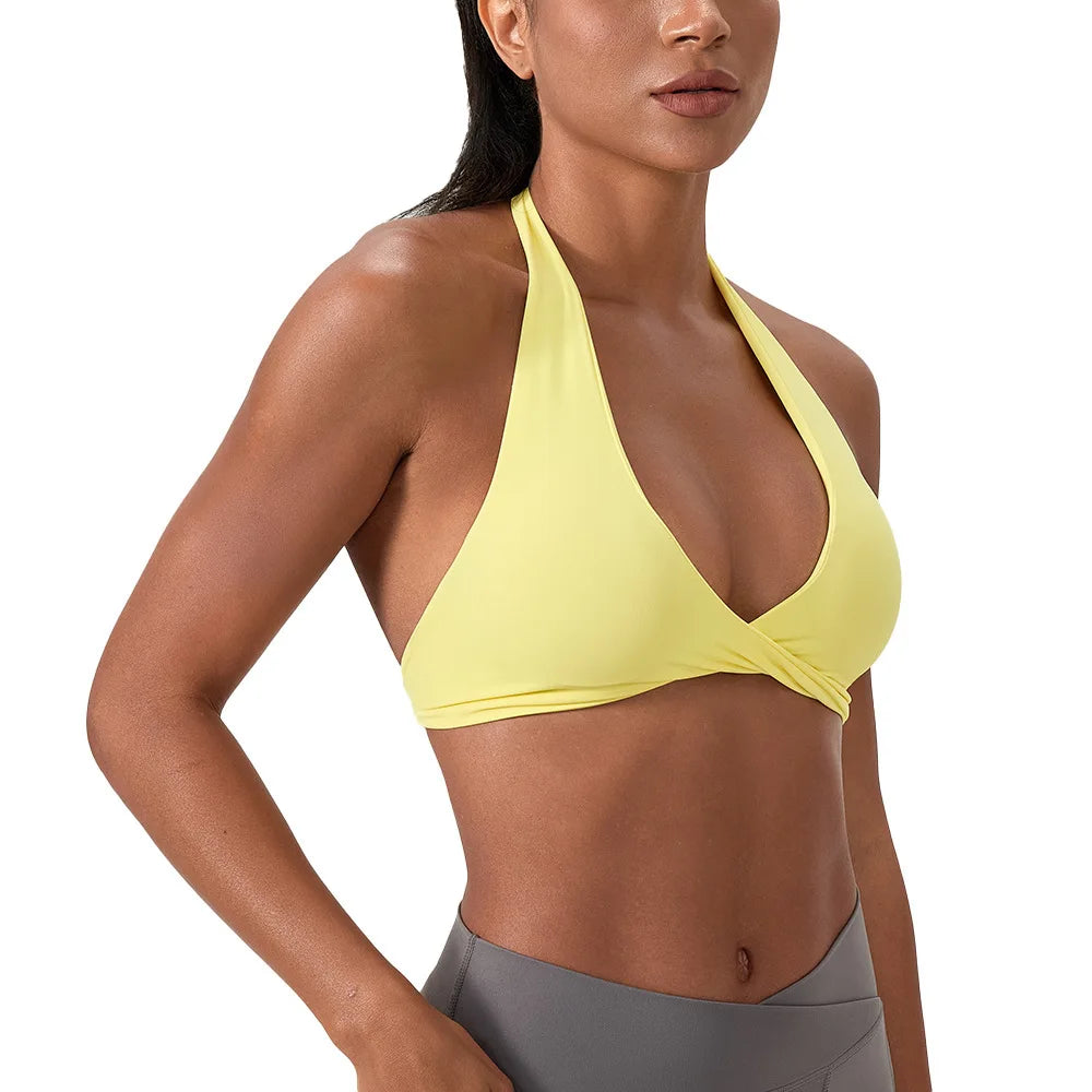 Naked Feeling Strappy Yoga Bra | Padded Fitness Top | Befit