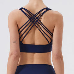 Women's Eight-Line Crossing Beautiful Back Sports Bra