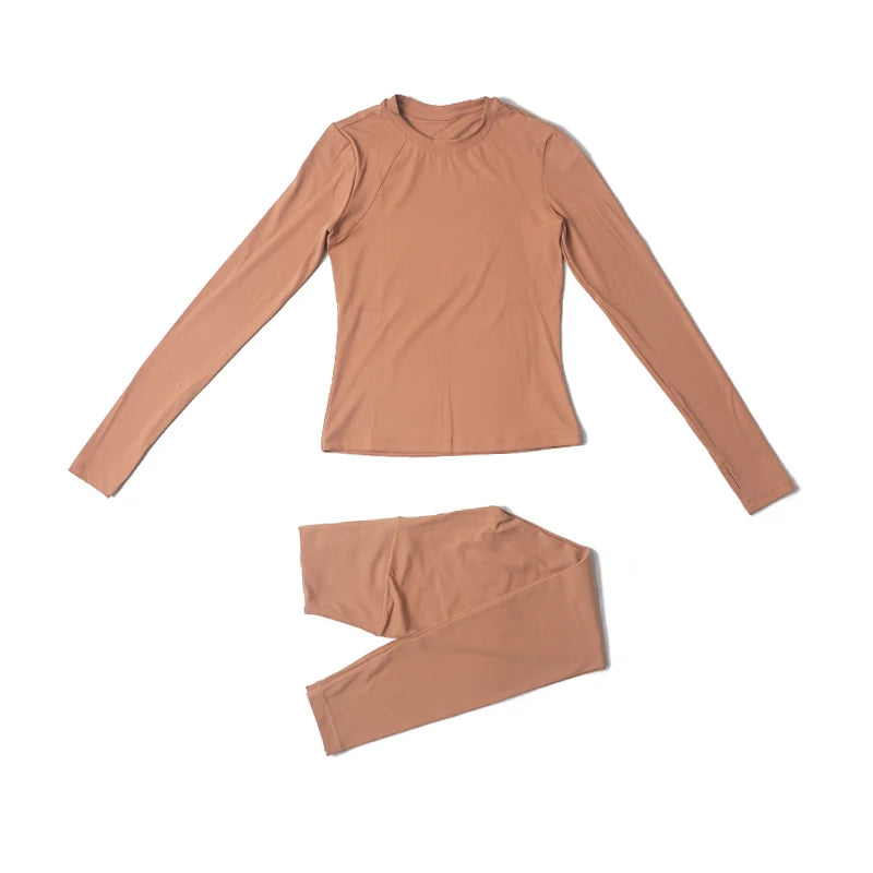 SOISOU Nylon Gym Top Yoga Shirt Fitness Sport Women Clothing Elastic Breathable Pilates Long Sleeve Tops 5 Colors 4 Size