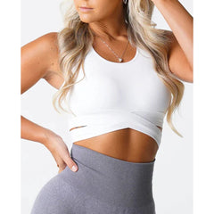 Sculpt Seamless Bra Top Spandex Woman Fitness Elastic Breathable Breast Enhancement Leisure Sports Underwear