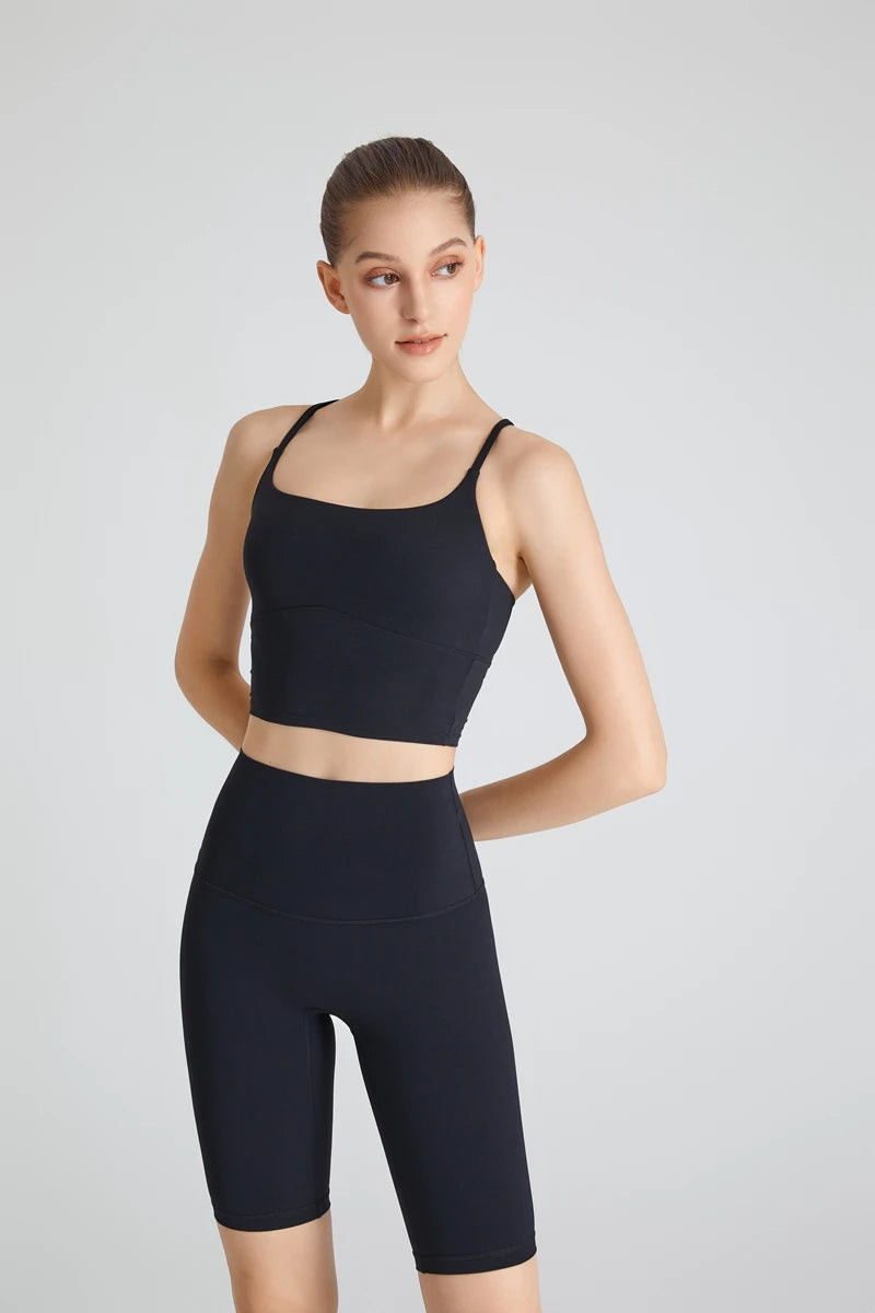 B-Fit QINACTIVE One-Shoulder Sports Bra – High Stretch & Comfy Fitness Wear for Women