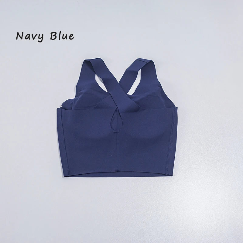 Women's Fitness Wear – Shock-Absorbing Yoga Bra with Wide Straps
