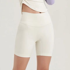 SOISOU Nylon Women's Shorts Gym Yoga Shorts Leggings High Waist Elastic Tight Breathable No Awkward Lines Women's Cycling Shorts