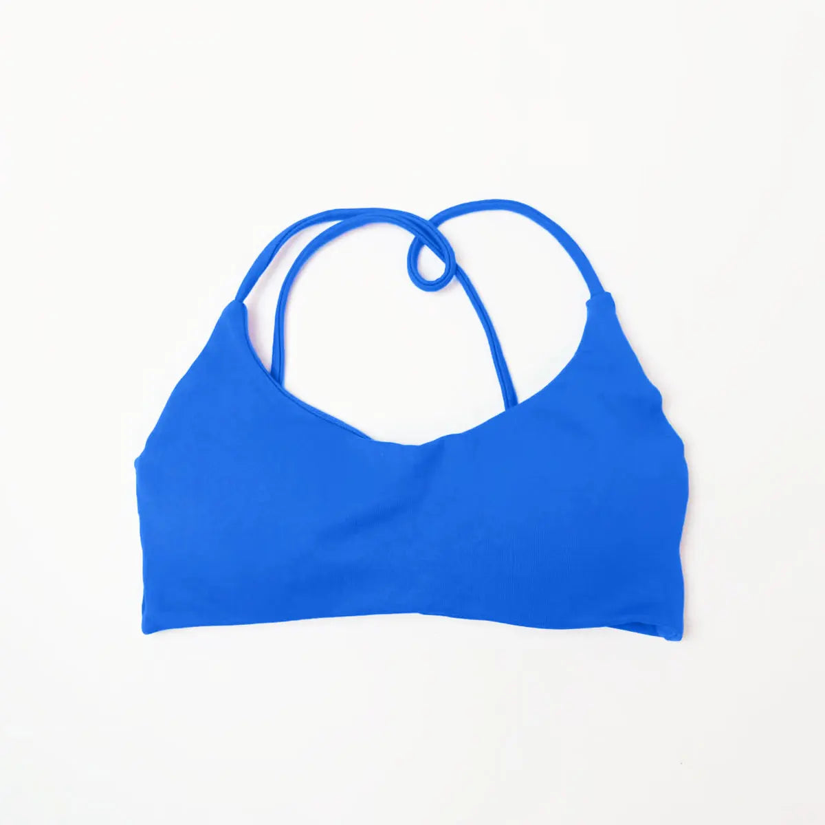 NCLAGEN Twist Back High Support Sports Bra – Seamless Push-Up Gym Top