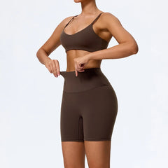 Women's 2-Piece Sleeveless Summer Sports Set - High-Waist Breathable Yoga & Gym Wear
