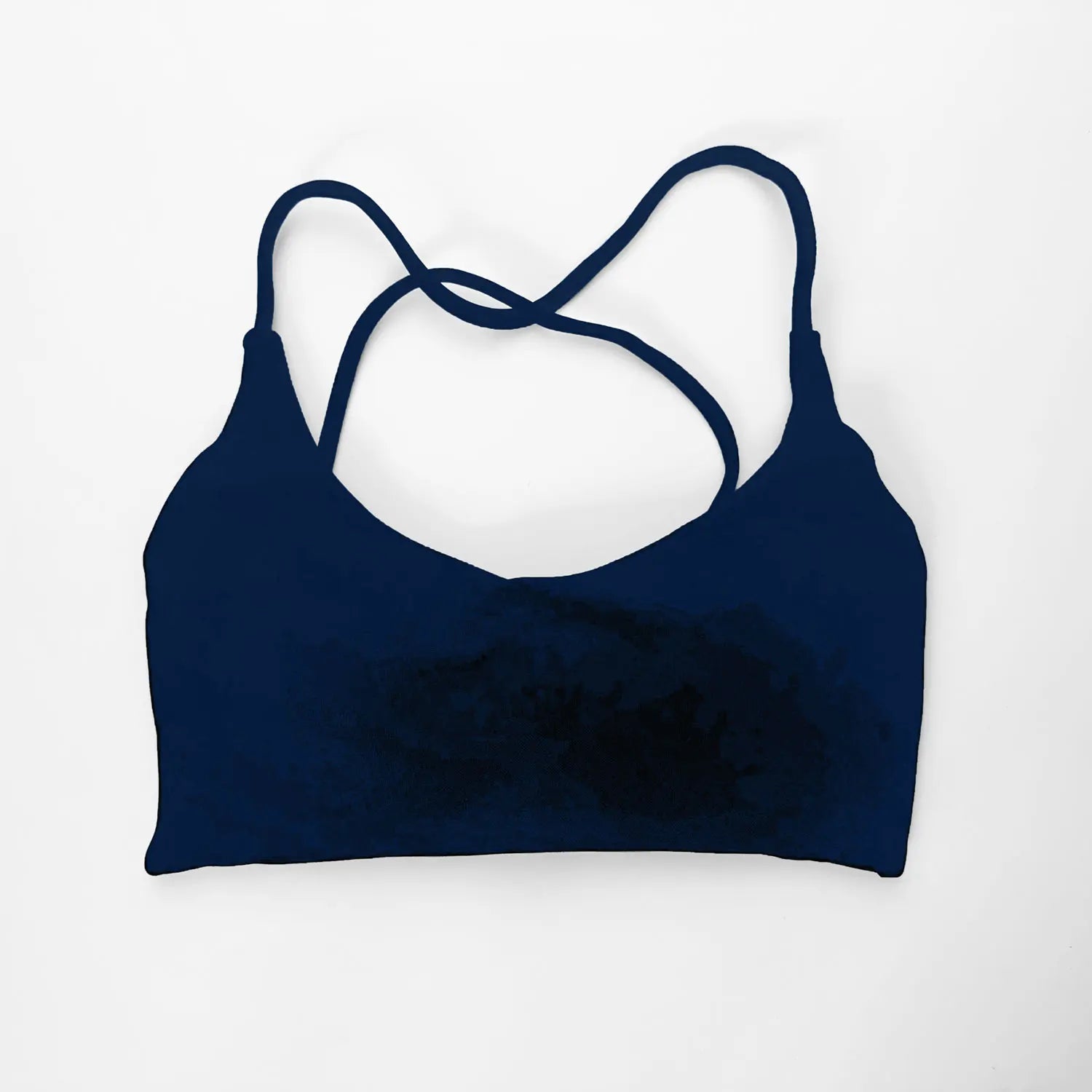 NCLAGEN Twist Back High Support Sports Bra – Seamless Push-Up Gym Top
