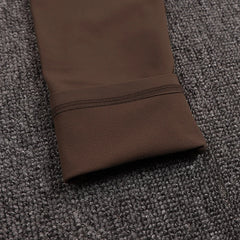 SOISOU Nylon Winter Warm Leggings Yoga Gym Women's Pants Invisible Waist Pocket Soft Elastic High Waist Sexy Woman Clothing