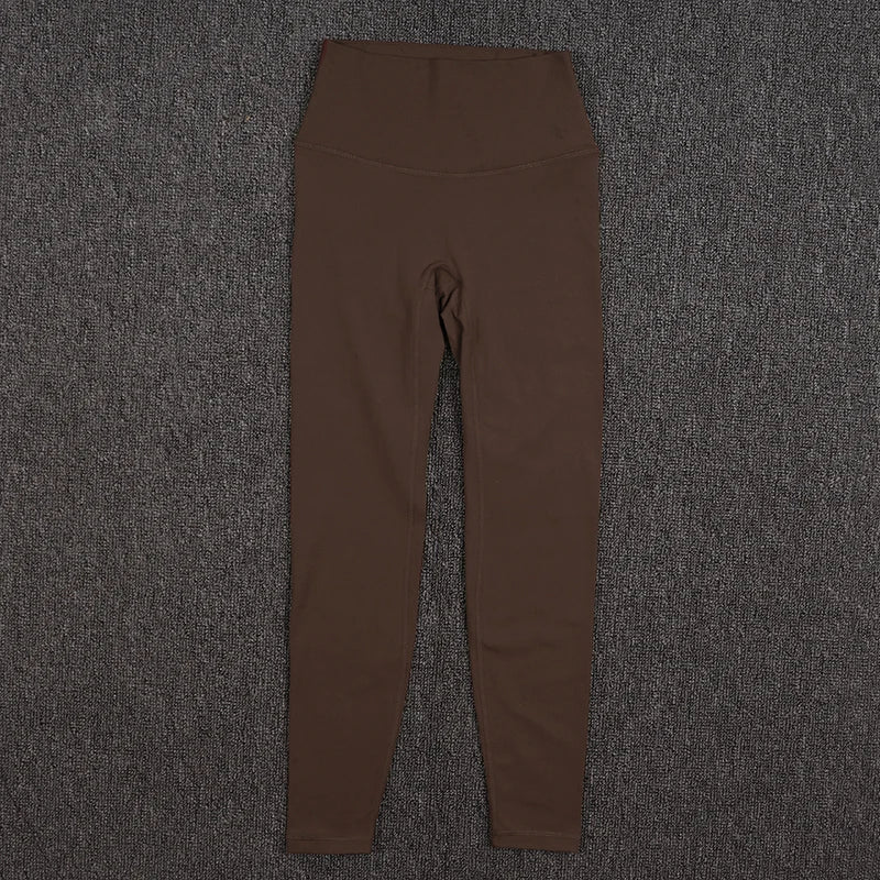 SOISOU Nylon Winter Warm Leggings Yoga Gym Women's Pants Invisible Waist Pocket Soft Elastic High Waist Sexy Woman Clothing