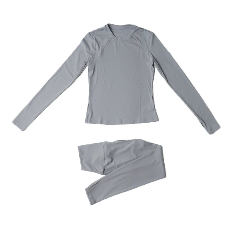 SOISOU Nylon Gym Top Yoga Shirt Fitness Sport Women Clothing Elastic Breathable Pilates Long Sleeve Tops 5 Colors 4 Size