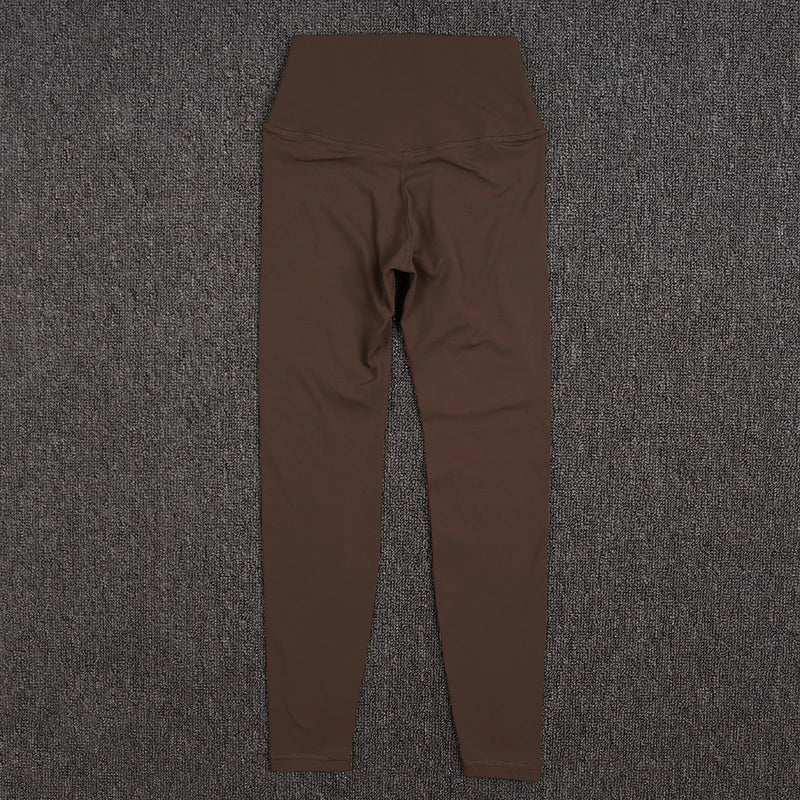 SOISOU Nylon Winter Warm Leggings Yoga Gym Women's Pants Invisible Waist Pocket Soft Elastic High Waist Sexy Woman Clothing