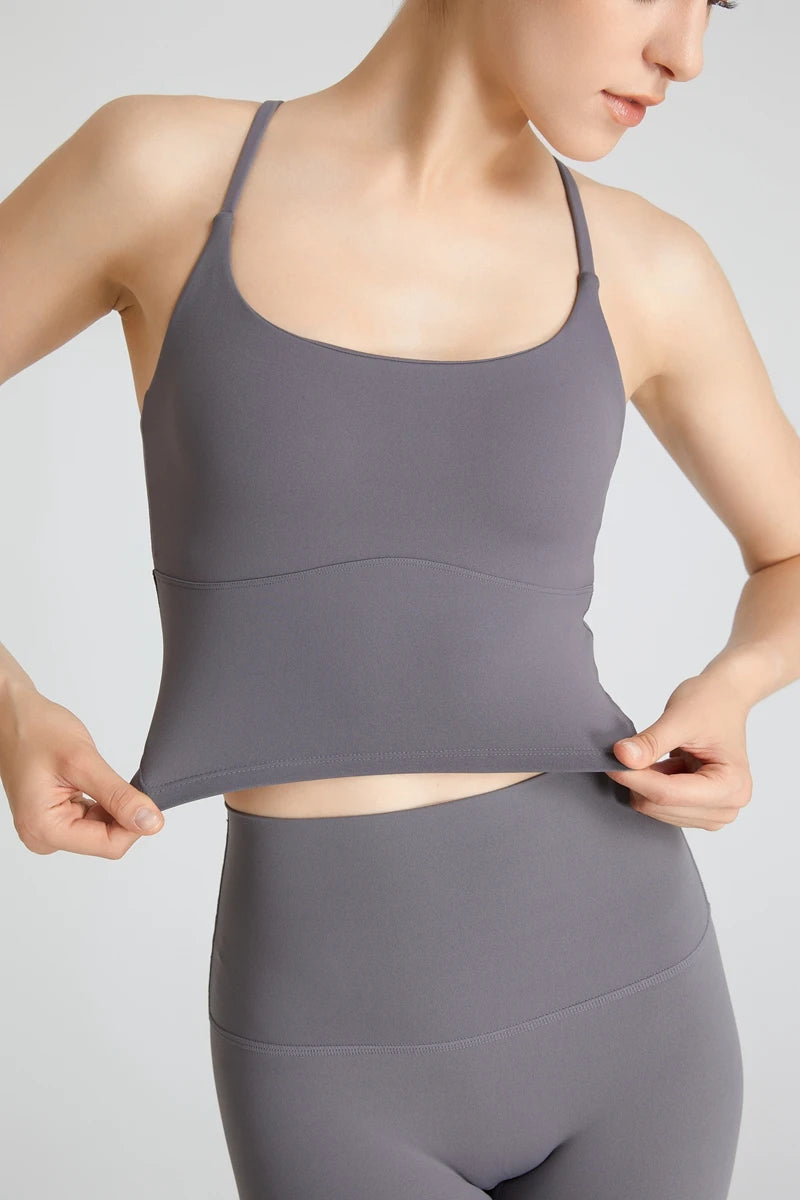 B-Fit QINACTIVE One-Shoulder Sports Bra – High Stretch & Comfy Fitness Wear for Women