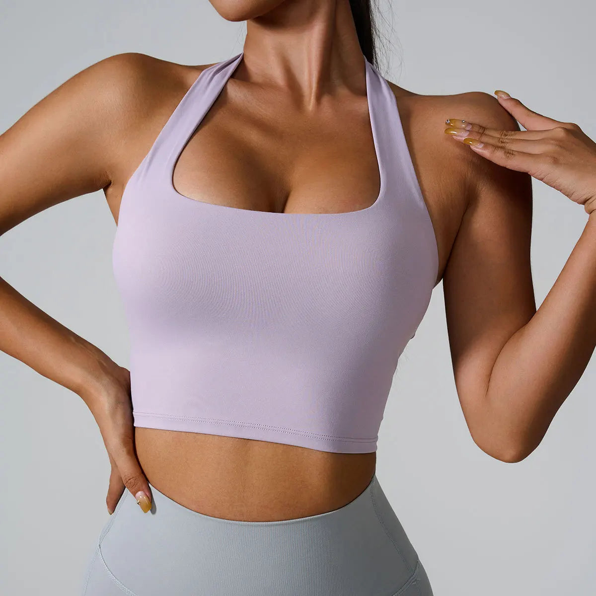 Ctenkevet Hang Oneself Sports Tank Tops Women Gym Backless Bra Yoga Vest Female Push Up Crop Top Sport Outfit For Woman