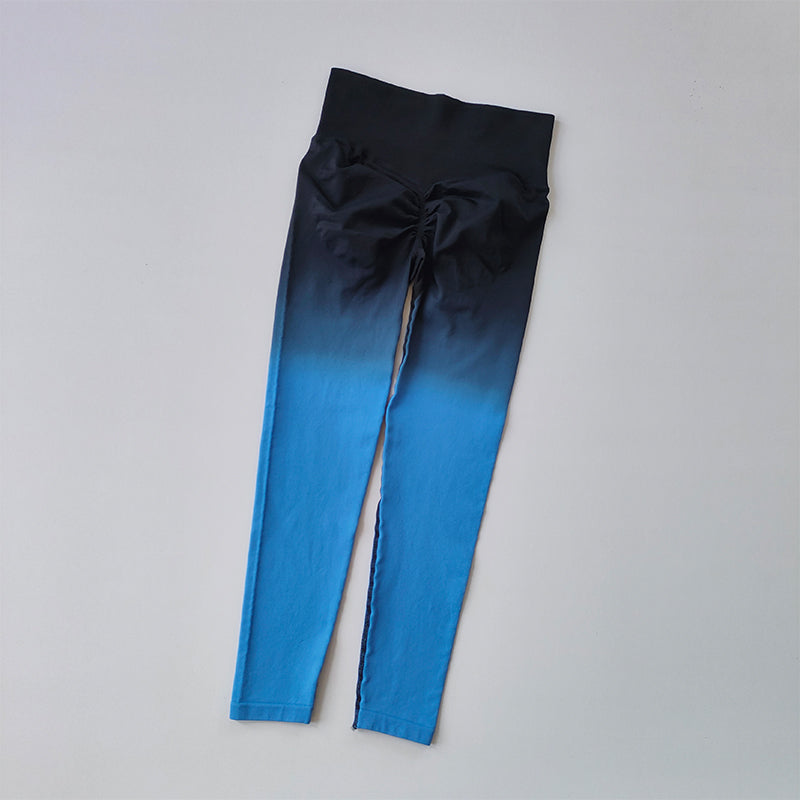 Seamless Leggings for Women, Yoga Pants, Push Up, Sports Fitness, Jogging,  High Waist, Gym Workout, Gradient Running Leggings