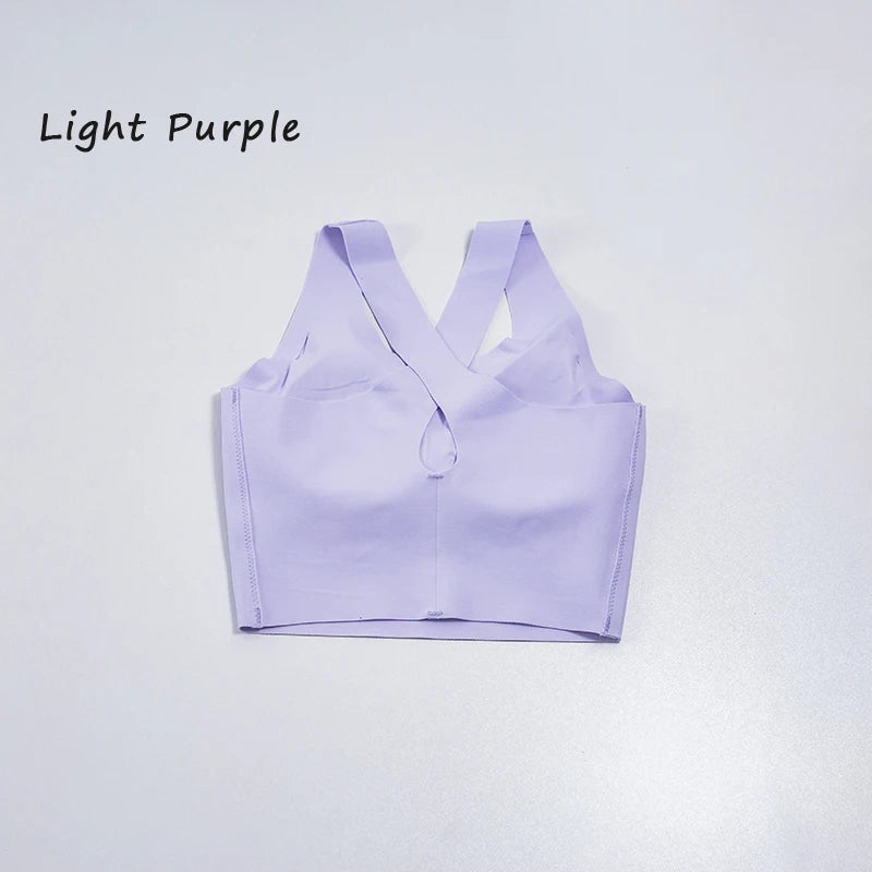 Women's Fitness Wear – Shock-Absorbing Yoga Bra with Wide Straps