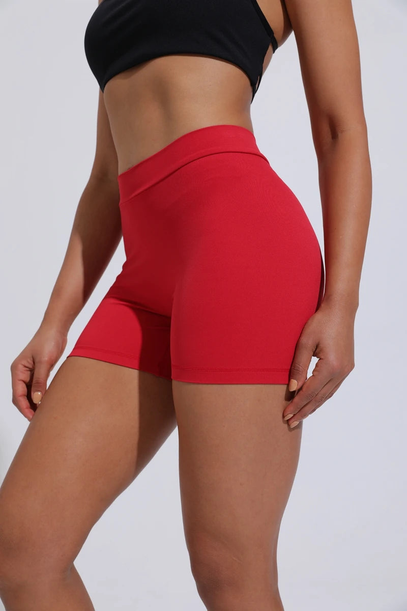 QINACTIVE V-Back Shorts Womens Clothing Gym Short Shorts Cycling Shorts Activewear High Elastic Tights Fitness Leggings