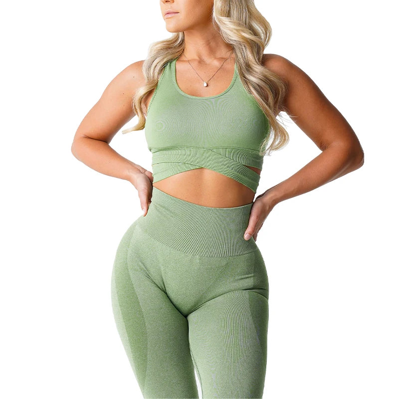 Sculpt Seamless Bra Top Spandex Woman Fitness Elastic Breathable Breast Enhancement Leisure Sports Underwear