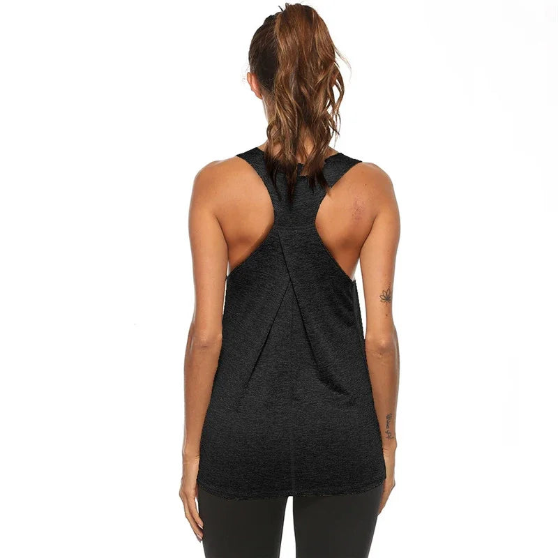 STOUREG Sleeveless Racerback Workout Tops for Women Quick Dry Yoga Tank Top Women Fitness Crop Top Yoga  Shirts