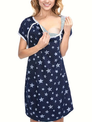 3-in-1 Maternity Sleepwear - Delivery, Labor & Nursing Nightgown