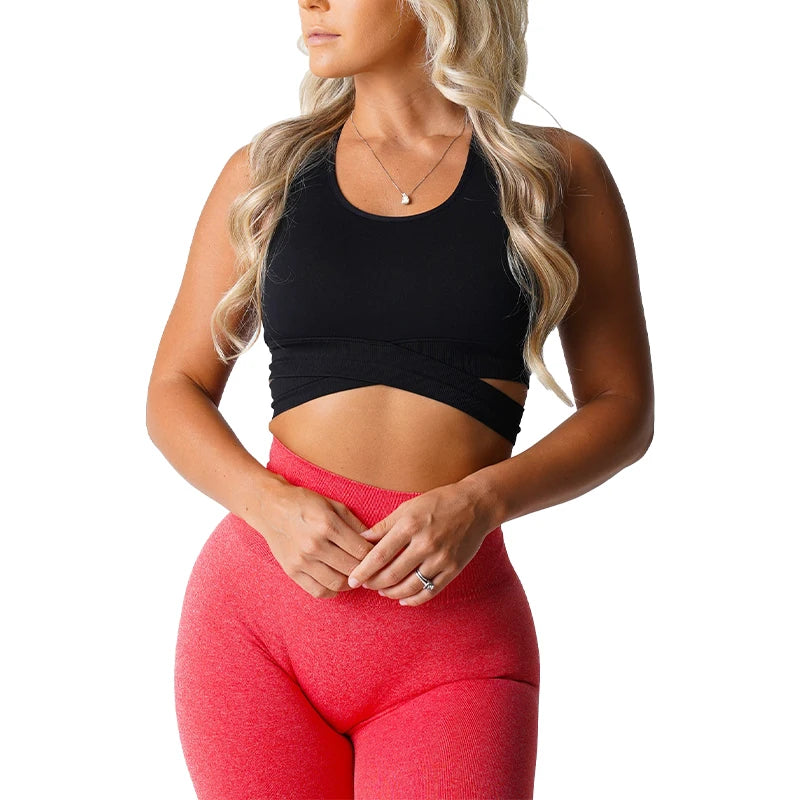 Sculpt Seamless Bra Top Spandex Woman Fitness Elastic Breathable Breast Enhancement Leisure Sports Underwear