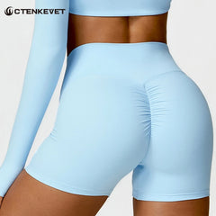 Ctenkevet High Waist Women Fitness Quick-Dry Sport Short Women Cycling Soft Training Shorts Jog High Waist Yoga Short Legging