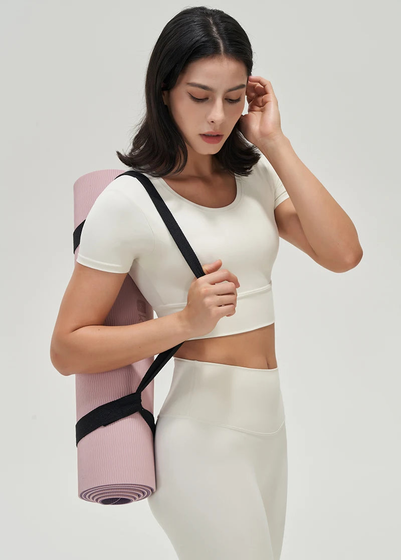 SOISOU Nylon Gym Bra Top Women Yoga Sport Shirts Crop Top Tight Elastic Breathable Chest Pad Removable Womens Clothing 6 Colors